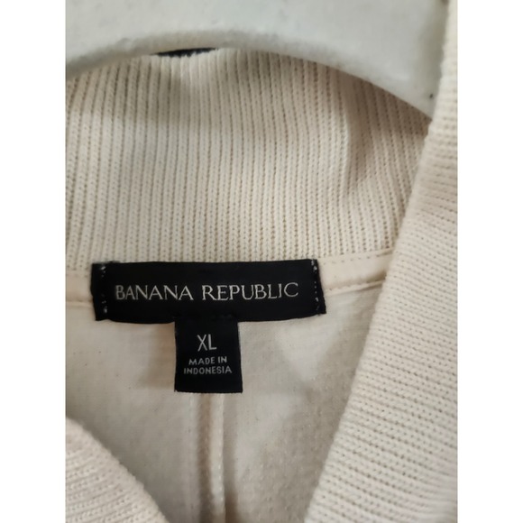 Banana Republic Henley Sweater Mens XXL Beige 100% Cotton - Picture 3 of 4